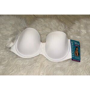 Vanity Fair Beauty Back Strapless Underwire Bra Lined Womens 36B White 74380 New